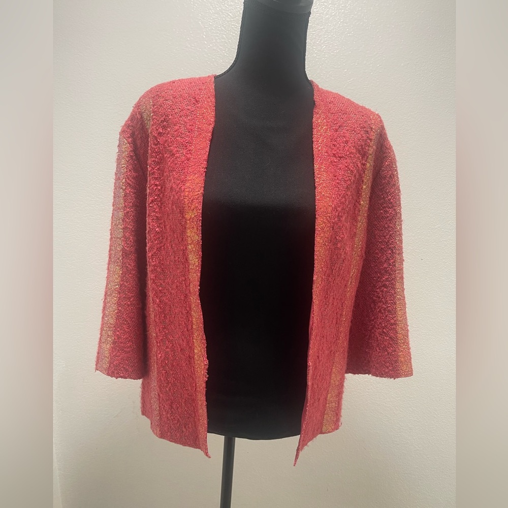 Chanel Dark Peach Tweed Evening Jacket